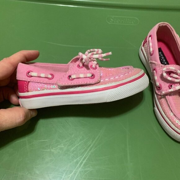 Sperry Top Sider Bahama JR. Pink Slip on Loafers, shoes with laces. Size 7M - Picture 6 of 9